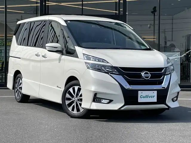 日産 セレナ ハイウェイスター 茨城県 2016(平28)年 3.6万km ブリリアントホワイトパール 純正ナビ/【ラジオ・ＣＤ・ＤＶＤ・ＳＤ・ＴＶ・ＢＴ・ＵＳＢ・iPod・ウォークマン・AUX】/Bカメラ/ETC/クルコン/前方ドラレコ/アイドリングストップ/両側パワスラ/オートライト/ヘッドライトレベライザー/純正フロアマット/純正アルミホイール/電格ミラー/ウインカーミラー/横滑り防止装置/レーンキープアシスト/衝突被害軽減システム