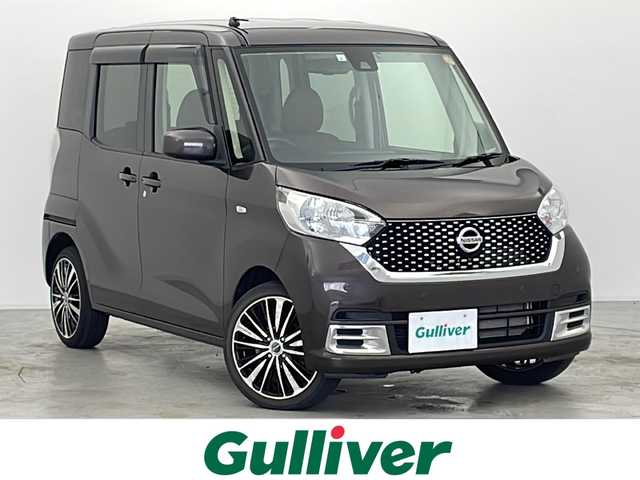 日産 デイズ ルークス ボレロ 福島県 2019(平31)年 1.8万km モカブラウンP 4WD/両側パワースライドドア/純正ナビ/(AM/FM/iPod/SD/CD)/フルセグTV/Bluetooth/USB入力端子/DVD再生機能/全方位カメラ/ETC/プッシュスタート/スマートキー/スペアキー/ヘッドライトレベライザー/ドアバイザー/純正フロアマット/社外16インチアルミホイール