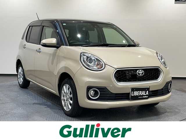 トヨタ パッソ モーダ　S 道央・札幌 2017(平29)年 6.1万km ブラックマイカメタリック/パウダリーベージュメタリック 2トーン ワンオーナー/４WD/バックカメラ/ETC/アイドリングストップ/ドアバイザー/スペアキー１本/格納電動ウィンカーミラー/純正ナビ　TV/FM/AM/Bluetooth/スタッドレス車載