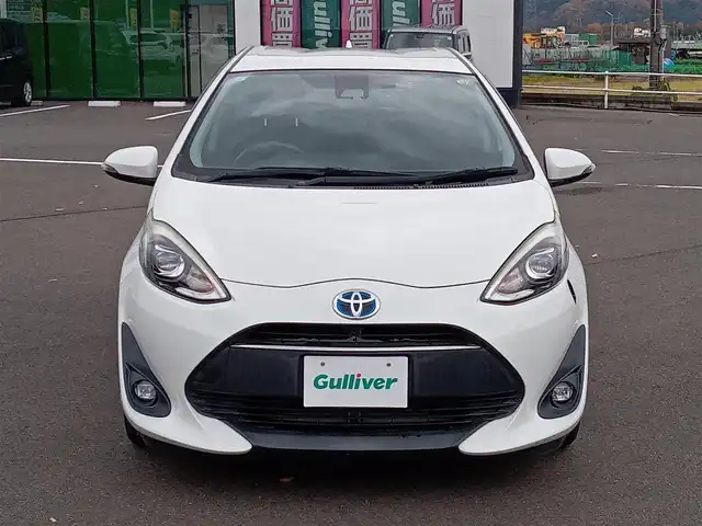 トヨタ アクア G 福井県 2017(平29)年 3.6万km ライムホワイトパールクリスタルシャイン 純正SDナビ/AM/FM/ワンセグ/BT/AUX/バックカメラ/トヨタセーフティセンス/クルーズコントロール/アイドリングストップ/レーンキープアシスト/横滑り防止装置/盗難防止装置/前後ドライブレコーダー/ビルトインETC/ダブルエアバッグ/LEDヘッドライト/Fフォグ/電格ウィンカーミラー/スマートキー