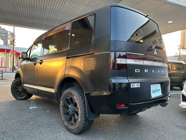 三菱 デリカＤ：５ C2 G－Navi package 福岡県 2008(平20)年 6.8万km 黒 純正ナビ/FM/AM/ハンズフリー/Pスライドドア（N後部）/パドルシフト/クルーズコントロール/フォグランプ/電動格納ミラー/ETC(ビルド）/フリップダウンモニター