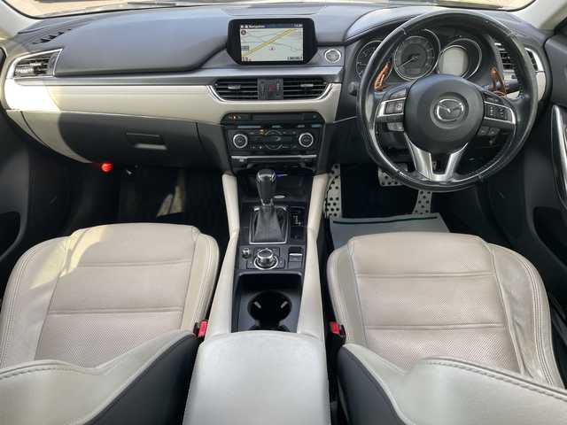 マツダ アテンザ セダン XD Lパッケージ 岡山県 2015(平27)年 18.2万km ジェットブラックマイカ 純正ナビ/フルセグTV、CD、DVD、Bluetooth/AM、FM/バックカメラ/BOSEサウンド/白革シート/前席シートヒーター/前席パワーシート/サンルーフ/ローダウン/パドルシフト/リアサンシェード/BSM/レーダークルーズコントロール/電動パーキングブレーキ/ETC