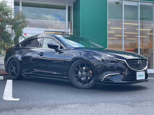 マツダ アテンザ セダン XD Lパッケージ 岡山県 2015(平27)年 18.2万km ジェットブラックマイカ 純正ナビ/フルセグTV、CD、DVD、Bluetooth/AM、FM/バックカメラ/BOSEサウンド/白革シート/前席シートヒーター/前席パワーシート/サンルーフ/ローダウン/パドルシフト/リアサンシェード/BSM/レーダークルーズコントロール/電動パーキングブレーキ/ETC