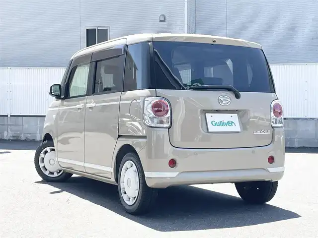 ダイハツ ムーヴ キャンバス G ホワイトアクセント リミテッド SAⅢ 栃木県 2020(令2)年 0.9万km ナチュラルベージュマイカM ワンオーナー/両側パワースライドドア/メモリナビ（AM/FM/CD/DVD/BT/フルセグTV）/アラウンドビューモニター/ドライブレコーダー/オートハイビーム/ETC/オートリトラクタブルミラー/サマータイヤ４本積み込み/保証書/取説/スペアキー