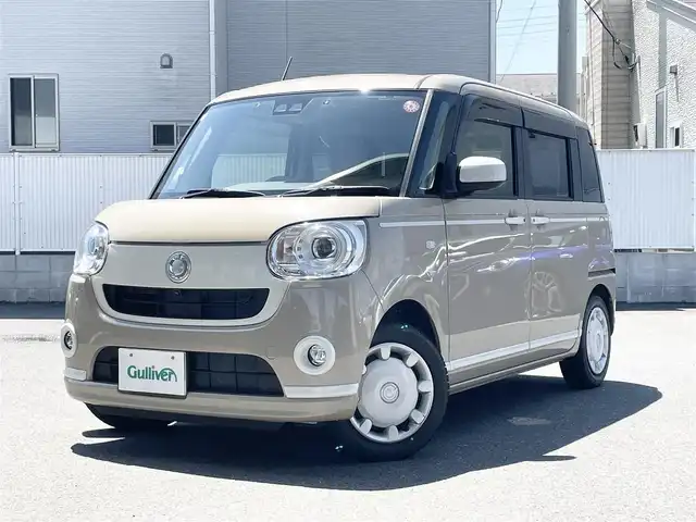 ダイハツ ムーヴ キャンバス G ホワイトアクセント リミテッド SAⅢ 栃木県 2020(令2)年 0.9万km ナチュラルベージュマイカM ワンオーナー/両側パワースライドドア/メモリナビ（AM/FM/CD/DVD/BT/フルセグTV）/アラウンドビューモニター/ドライブレコーダー/オートハイビーム/ETC/オートリトラクタブルミラー/サマータイヤ４本積み込み/保証書/取説/スペアキー