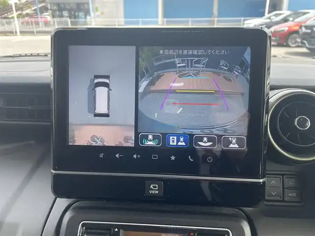 スズキ スペーシア ギア HYBRID XZターボ 滋賀県 2022(令4)年 2.6万km オフブルーメタリック/ガンメタリック2トーンルーフ ワンオーナー /衝突軽減ブレーキ/HUD/ACC/LKA/デジタルインナーミラー/純正ナビ/（CD/DVD/DTV/BT/CarPlay）/360°カメラ/両側パワースライドドア/ドライブレコーダー/保証書/取説