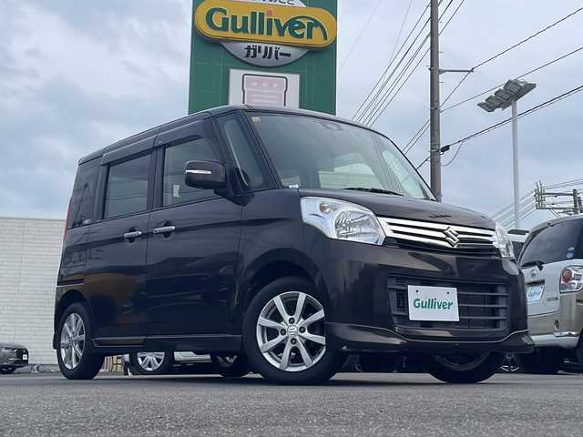 スズキ スペーシア X リミテッド 山口県 2014(平26)年 4.2万km アーバンブラウンパールメタリック /純正ナビ/ワンセグTV//純正Bluetooth//バックカメラ//レーダーブレーキサポート//シートヒーター//ETC//純正14インチAW//スマートキー//ディスチャージ