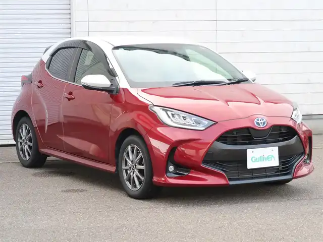 トヨタ ヤリス ハイブリッド Z 石川県 2020(令2)年 3.1万km ホワイト/センシュアルレッドマイカ