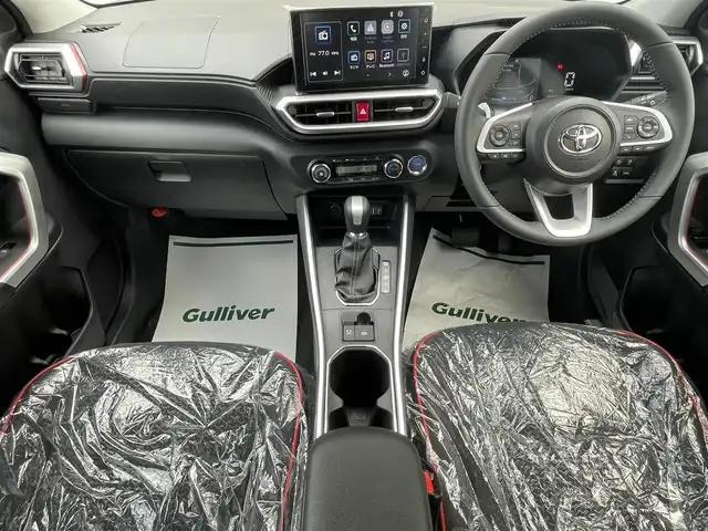 トヨタ ライズ Z 福岡県 2025(令7)年 0.1千km ブラックマイカメタリック/シャイニングホワイトパール ライズHV/登録時12km/ワンオーナー/モデリスタエアロ(フロント/サイド/リヤ)/2トーン(ブラックマイカメタリック/シャイニングホワイトパール)/純正9インチディスプレイオーディオ/　(AM/FM/Bluetooth/Android Auto/Apple CarPlay/フルセグTVキット)/パノラミックビューモニター/バック/フロント/サイドカメラ/スマートアシスト/・衝突警報/・衝突回避支援ブレーキ/・ブレーキ制御付誤発進抑制/・車線逸脱警報/・車線逸脱抑制制御/・路側逸脱警報/・ふらつき警報/・先行車発進お知らせ/・標識認識/・全車速追従機能/・レーンキープコントロール/ブラインドスポットモニター/コーナーセンサー/オートライト/リヤフォグランプ/純正17インチアルミホイール/革巻ステアリング/ステアリングスイッチ/シートヒーター(D/N)/USB端子×3/アクセサリーソケット/ISOFIX/スペアキー×1/保証書/取扱説明書/ナビ取扱説明書