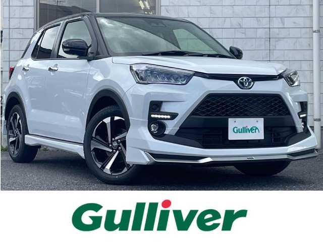 トヨタ ライズ Z 福岡県 2025(令7)年 0.1千km ブラックマイカメタリック/シャイニングホワイトパール ライズHV/登録時12km/ワンオーナー/モデリスタエアロ(フロント/サイド/リヤ)/2トーン(ブラックマイカメタリック/シャイニングホワイトパール)/純正9インチディスプレイオーディオ/　(AM/FM/Bluetooth/Android Auto/Apple CarPlay/フルセグTVキット)/パノラミックビューモニター/バック/フロント/サイドカメラ/スマートアシスト/・衝突警報/・衝突回避支援ブレーキ/・ブレーキ制御付誤発進抑制/・車線逸脱警報/・車線逸脱抑制制御/・路側逸脱警報/・ふらつき警報/・先行車発進お知らせ/・標識認識/・全車速追従機能/・レーンキープコントロール/ブラインドスポットモニター/コーナーセンサー/オートライト/リヤフォグランプ/純正17インチアルミホイール/革巻ステアリング/ステアリングスイッチ/シートヒーター(D/N)/USB端子×3/アクセサリーソケット/ISOFIX/スペアキー×1/保証書/取扱説明書/ナビ取扱説明書