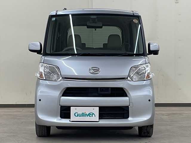 ダイハツ タント X SA 道央・札幌 2014(平26)年 9.5万km ブライトシルバーメタリック /4WD//純正ナビ：NMCK-W64D/（CD/SD/USB/ラジオ/ワンセグ）//片側パワースライドドア//横滑り防止装置//衝突被害軽減システム//アイドリングストップ//コーナーセンサー//プッシュスタート//オートライト//オートエアコン//電動格納ミラー//鉄ホイールスタッドレスタイヤ積込みあり