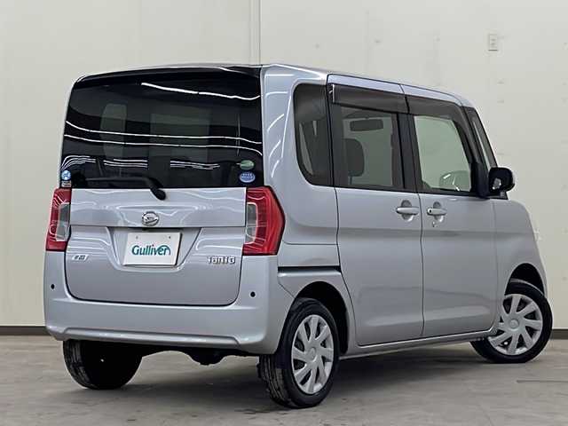 ダイハツ タント X SA 道央・札幌 2014(平26)年 9.5万km ブライトシルバーメタリック /4WD//純正ナビ：NMCK-W64D/（CD/SD/USB/ラジオ/ワンセグ）//片側パワースライドドア//横滑り防止装置//衝突被害軽減システム//アイドリングストップ//コーナーセンサー//プッシュスタート//オートライト//オートエアコン//電動格納ミラー//鉄ホイールスタッドレスタイヤ積込みあり