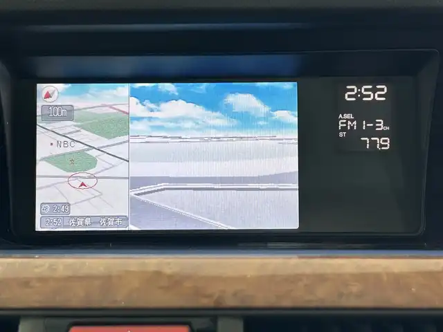 ホンダ エリシオン プレステージ SG HDDナビ 佐賀県 2007(平19)年 19万km ブルーイッシュホワイトパール 純正8型ナビ/（ＡＭ/ＦＭ/CD/DVD）/バックカメラ/クルーズコントロール/両側パワースライドドア/コーナーセンサー/ビルトインETC/HIDヘッドライト/盗難防止装置/レーダー探知機/スマートキー/スペアキー有/純正フロアマット/純正17インチアルミホイール	/ステアリングスイッチ/電動格納ミラー/ドアバイザー