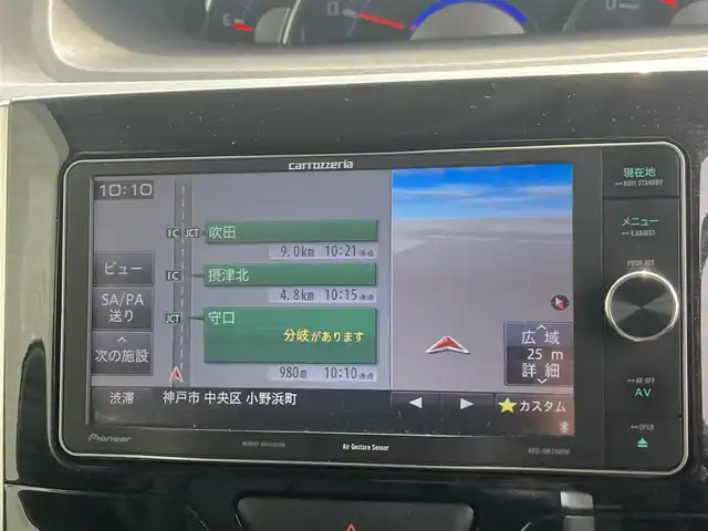 ダイハツ タント カスタム RS トップED SA 島根県 2014(平26)年 4.1万km ブラックマイカメタリック 〇社外ナビ(CD/DVD/BT/フルセグ)/〇両側パワースライドドア/〇バックカメラ/〇ETC/〇スマートアシスト/〇低速衝突回避支援ブレーキ機能/〇アイドリングストップ/〇LEDヘッドランプ/〇オートライト/〇オートエアコン/〇合皮/ファブリックコンビシート/〇シートカバー取付/〇純正15インチアルミ/〇禁煙車