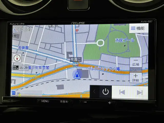 日産 ノート e－パワー X 福岡県 2018(平30)年 7.4万km ブリリアントホワイトパール 社外ナビ　/バックカメラ　/ＥＴＣ　/前方ドライブレコーダー　/エマージェンシーブレーキ　/車線逸脱防止支援システム　/横滑り防止装置　/車両接近通報装置　/プッシュスタート　/電動格納式ドアミラー　/純正フロアマット