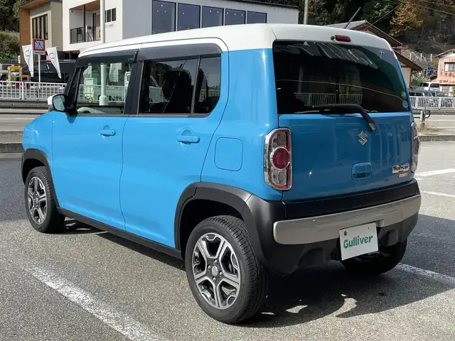 スズキ ハスラー X 秋田県 2014(平26)年 6.7万km サマーブルーM 4WD/SDナビ/【Bluetooth．CD.DVD.AM/FM．TV】/シートヒーター/スマートキー/衝突軽減ブレーキ/ダウンヒルアシストコントロール/ETC/ドライブレコーダー/バックカメラ/純正アルミホイール/純正フロアマット/グリップコントロール/LEDヘッドライト・オート機能付/フォグライト/ウィンカーミラー/ドアバイザー/保証書/取扱説明書