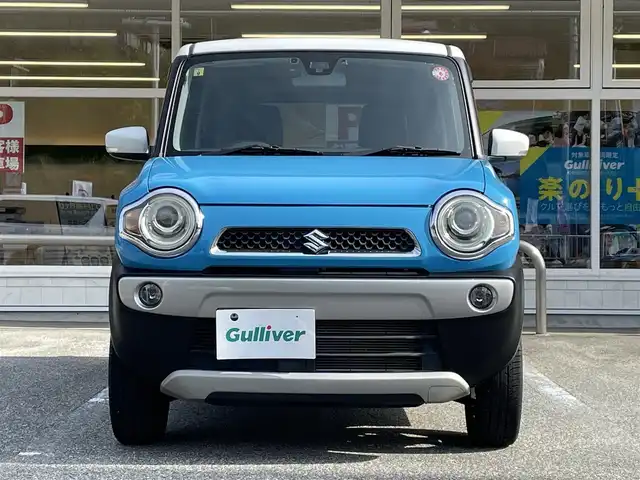 スズキ ハスラー X 秋田県 2014(平26)年 6.7万km サマーブルーM 4WD/SDナビ/【Bluetooth．CD.DVD.AM/FM．TV】/シートヒーター/スマートキー/衝突軽減ブレーキ/ダウンヒルアシストコントロール/ETC/ドライブレコーダー/バックカメラ/純正アルミホイール/純正フロアマット/グリップコントロール/LEDヘッドライト・オート機能付/フォグライト/ウィンカーミラー/ドアバイザー/保証書/取扱説明書