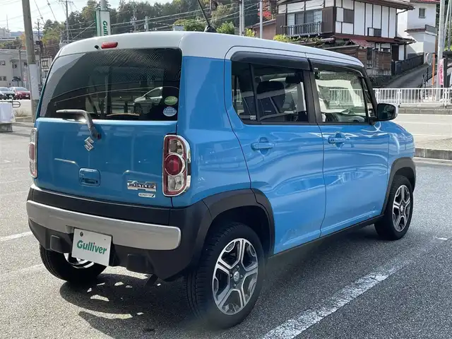 スズキ ハスラー X 秋田県 2014(平26)年 6.7万km サマーブルーM 4WD/SDナビ/【Bluetooth．CD.DVD.AM/FM．TV】/シートヒーター/スマートキー/衝突軽減ブレーキ/ダウンヒルアシストコントロール/ETC/ドライブレコーダー/バックカメラ/純正アルミホイール/純正フロアマット/グリップコントロール/LEDヘッドライト・オート機能付/フォグライト/ウィンカーミラー/ドアバイザー/保証書/取扱説明書