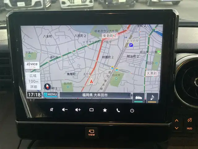 スズキ スペーシア ギア マイスタイル 福岡県 2023(令5)年 1.9万km オフブルーメタリック/ガンメタリック2トーンルーフ スズキセーフティサポート/レーンキープアシスト/ドラレコ/バックカメラ/アラウンドビューカメラ/BT/純正ナビ/CDチェンジャー/フルセグTV/純正アルミホイール/純正フロアマット/プッシュスタート/スマートキー/オートライト/LEDヘッド/ルーフレール