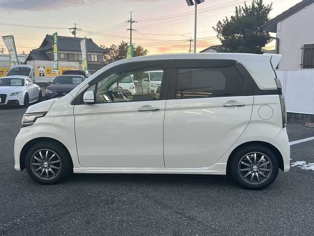 ホンダ Ｎ ＷＧＮ カスタム G Aパッケージ 愛知県 2014(平26)年 7万km プレミアムホワイトパール クルーズコントロール/ハーフレザーシート/社外7インチSDナビ/バックカメラ/フルセグ/Ｂｌｕｅｔｏｏｔｈ/純正ＡＷ/電格ミラー/ドアバイザー/ステアリモコン/タイヤ７月に交換済み/保証書/取扱説明書/記録簿