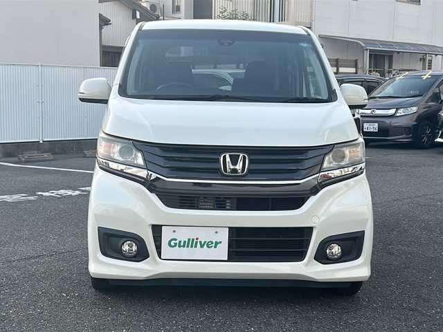 ホンダ Ｎ ＷＧＮ カスタム G Aパッケージ 愛知県 2014(平26)年 7万km プレミアムホワイトパール クルーズコントロール/ハーフレザーシート/社外7インチSDナビ/バックカメラ/フルセグ/Ｂｌｕｅｔｏｏｔｈ/純正ＡＷ/電格ミラー/ドアバイザー/ステアリモコン/タイヤ７月に交換済み/保証書/取扱説明書/記録簿