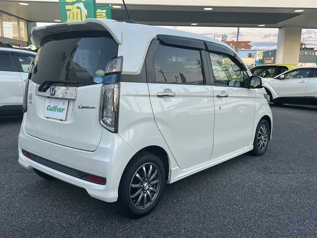ホンダ Ｎ ＷＧＮ カスタム G Aパッケージ 愛知県 2014(平26)年 7万km プレミアムホワイトパール クルーズコントロール/ハーフレザーシート/社外7インチSDナビ/バックカメラ/フルセグ/Ｂｌｕｅｔｏｏｔｈ/純正ＡＷ/電格ミラー/ドアバイザー/ステアリモコン/タイヤ７月に交換済み/保証書/取扱説明書/記録簿