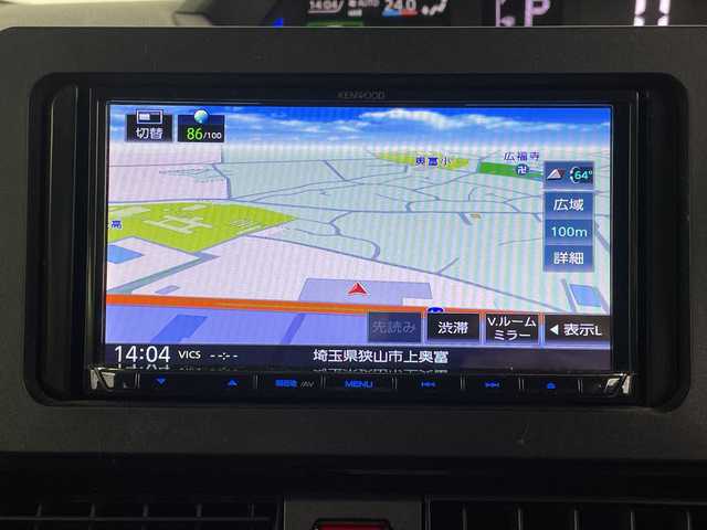 ダイハツ タント カスタム X 埼玉県 2023(令5)年 2.7万km シャイニングホワイトパール 純正ナビ/　(Bluetooth/USB/DVD/CD/HDMI/FM/AM)/フルセグテレビ/バックカメラ/ETC/前方ドライブレコーダー/両側パワースライドドア/ハーフレザーシート/運転席・助手席シートヒーター/衝突被害軽減ブレーキ/車線逸脱警報/クリアランスソナー/オートハイビーム/オートLEDライト/電子パーキングシステム/ブレーキホールド/プッシュスタート/純正14インチアルミホイール