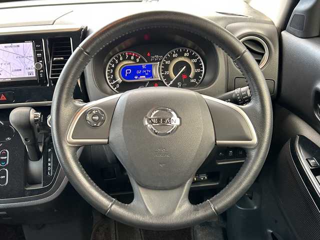 日産 デイズ ルークス ハイウェイスター Xターボ 山梨県 2019(平31)年 2.2万km オーシャンブルーP 純正ナビ　/全方位カメラ　/ターボ　/ワンセグ　/両側パワースライドドア　/ETC　/プッシュスタート　/純正フロアマット　/LEDライト　/横滑り防止機能　/オートライト/コーナーセンサー