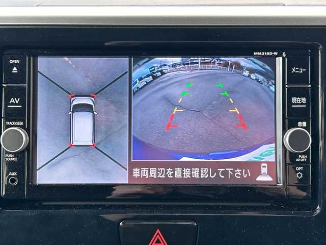 日産 デイズ ルークス ハイウェイスター Xターボ 山梨県 2019(平31)年 2.2万km オーシャンブルーP 純正ナビ　/全方位カメラ　/ターボ　/ワンセグ　/両側パワースライドドア　/ETC　/プッシュスタート　/純正フロアマット　/LEDライト　/横滑り防止機能　/オートライト/コーナーセンサー