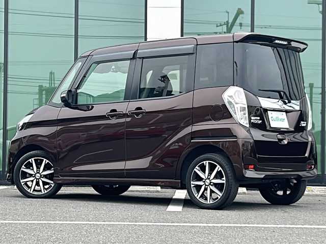 日産 デイズ ルークス ハイウェイスター Gターボ 福岡県 2017(平29)年 6.1万km モカブラウンP 純正ナビ　フルセグＴＶ　Ｂｌｕｅｔｏｏｔｈ　全方位カメラ　両側パーワースライドドア　エマージェンシーブレーキ　衝突軽減　レーンアラート　ＬＥＤ　ＥＴＣ　オートハイビーム　クルコン　純正ドラレコ　禁煙車