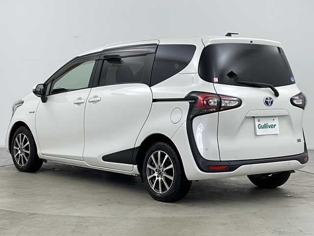 トヨタ シエンタ ハイブリッド G クエロ 道央・札幌 2019(平31)年 1.7万km ホワイトパールクリスタルシャイン ・ワンオーナー/・ハイブリッド/・純正SDナビTV&CD&DVD&BT/・トヨタセーフティセンス/・LDA/・プリクラッシュセーフティ/・クリアランスソナー/・先行車発進お知らせ/・両側パワースライドドア/・全方位カメラ/・クルーズコントロール/・サマータイヤゴムのみ積込/・ハーフレザーシート/・革巻きステアリング/・ステアリングスイッチ/・ビルトインETC/・オートマチックハイビーム/・オートライト/・LEDヘッドライト/・LEDフォグ/・ECOMODE/・EVMODE/・スマートキー/・プッシュスタート/・横滑り防止