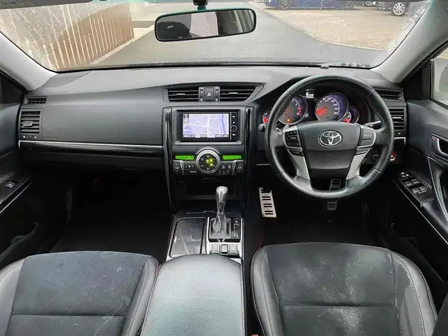 トヨタ マークＸ 250G Sパッケージ G’s 千葉県 2013(平25)年 13.8万km ブラック (株)IDOMが運営する【じしゃロン八千代店】の自社ローン対象車両になります。こちらは現金またはオートローンご利用時の価格です。自社ローンご希望の方は別途その旨お申付け下さい/純正ナビ/バックカメラ/ETC/LEDライト/クルーズコントロール