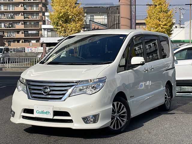 日産 セレナ ハイウェイスター S HV Vセレ 愛知県 2015(平27)年 11.6万km ホワイト /ワンオーナー//取扱説明書//保証書//記録簿//福祉車両//寒冷地仕様//アラウンドビュー//スマートキー//メモリナビ//ワンセグテレビ//バックカメラ//フリップダウンモニター//アイドリングストップ//クルーズコントロール//ドアバイザー//プッシュスタート//両側パワースライドドア//ETC//本革巻きステアリング//エコモード切替スイッチ//ISOFIX//クルーズコントロール//横揺れ防止//プリクラッシュ//純正マット//純正バザー//レーンキープアシスト//電格格納ミラー//UVカットガラス//プライバシーガラス//衝突安全ボディー//ブレーキアシスト//ステアリングテレスコピック機構//トラクションコントロール