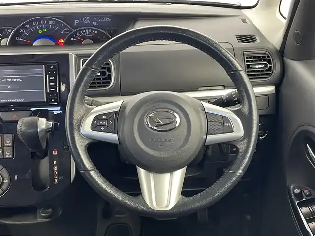 ダイハツ タント カスタム RS トップED SA Ⅲ 埼玉県 2018(平30)年 5.3万km メテオライトグレーイリュージョナルP 社外ナビ　バックカメラ　ＥＴＣ　スマートアシスト３　シートヒーター　ステアリングスイッチ　両側パワースライドドア　純正アルミホイール　プッシュスタート　オートハイビーム　ＬＥＤヘッドライト　地デジＴＶ