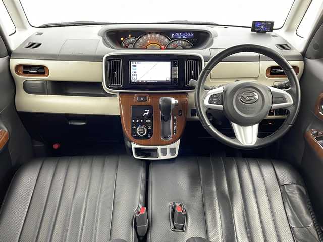 ダイハツ ムーヴ キャンバス G メイクアップ SA Ⅲ 宮城県 2018(平30)年 5.3万km ブラックマイカメタリック 禁煙車/ダイハツスマートアシスト/・衝突回避支援ブレーキ/・車線逸脱警報/・オートハイビーム/・コーナーセンサー/純正7インチナビ/（BT.AM.FM.CD.DVD.SD）/バックカメラ/フルセグテレビ/ETC/前方ドライブレコーダー/両側パワースライドドア/革巻きステアリング/ステアリングスイッチ/プッシュスタート/スマートキー/純正フロアマット/純正ドアバイザー/LEDヘッドライト/LEDフォグランプ/ブラックレザー調シートカバー/社外14インチアルミホイール/横滑り防止機能/アイドリングストップ