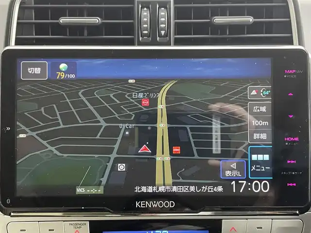 トヨタ ランドクルーザー プラド TX Lパッケージ 道央・札幌 2022(令4)年 2.8万km ホワイトパールクリスタルシャイン ・４WD/・TRDエアロ/・ムーンルーフ/・KENWOODフローディングナビ/　CD／DVD／Bluetooth／フルセグ/・バックカメラ/・純正ビルトインETC/・トヨタセーフティセンス/・プリクラッシュセーフティ/・レーダークルーズコントロール/・オートマチックハイビーム/・レーンキープアシスト/・前後コーナーセンサー/・ベージュレザーシート/・前席パワーシート/・前席シートヒーター＆シートエアコン/・純正フロアマット/・純正AW19インチ/・バグガード/・NashFabCoリアラダー/・LEDヘッドライト/・フォグライト/・スマートキー/・プッシュスタート/・取扱説明書/・保証書