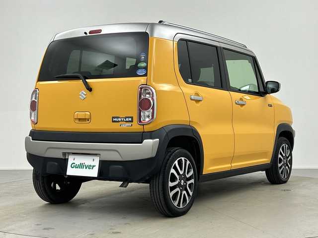 スズキ ハスラー Jスタイル Ⅲ ターボ 奈良県 2018(平30)年 2.9万km アクティブイエロー/スチールシルバー2トーン 社外オーディオ/CD FM AM USB/ハーフレザーシート/シートヒーター/デュアルブレーキサポート/レーンキープ/クルーズコントロール/アイドリングストップ/HIDヘッドライト/LEDフォグライト/オートライト/パドルシフト/スマートキー/スペアキー