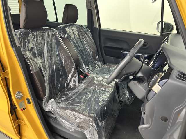 スズキ ハスラー Jスタイル Ⅲ ターボ 奈良県 2018(平30)年 2.9万km アクティブイエロー/スチールシルバー2トーン 社外オーディオ/CD FM AM USB/ハーフレザーシート/シートヒーター/デュアルブレーキサポート/レーンキープ/クルーズコントロール/アイドリングストップ/HIDヘッドライト/LEDフォグライト/オートライト/パドルシフト/スマートキー/スペアキー