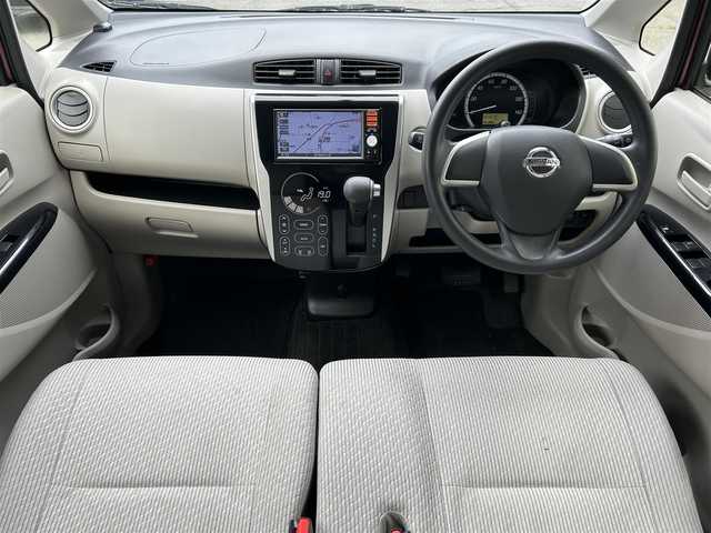 日産 デイズ X 岩手県 2013(平25)年 8.5万km レディッシュマルーンPM 4WD/純正ナビ（型式MM113D-W）/全方位モニター　/フルセグＴＶ　/アイドリングストップ　/スマートキー　/プッシュスタート　/電格ミラー　/リアワイパー　/ドアバイザー　/フロアマット　/１２Ｖ／１２０Ｗソケット　/保証書　取説