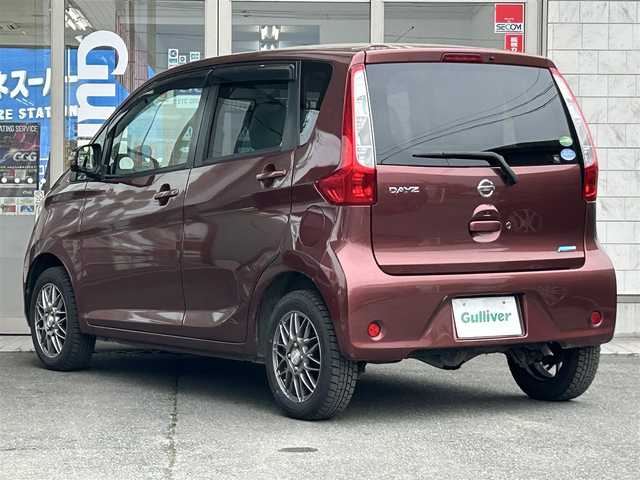 日産 デイズ X 岩手県 2013(平25)年 8.5万km レディッシュマルーンPM 4WD/純正ナビ（型式MM113D-W）/全方位モニター　/フルセグＴＶ　/アイドリングストップ　/スマートキー　/プッシュスタート　/電格ミラー　/リアワイパー　/ドアバイザー　/フロアマット　/１２Ｖ／１２０Ｗソケット　/保証書　取説