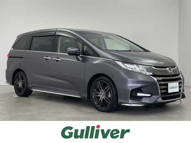 ホンダ オデッセイ アブソルート・EXホンダセンジング 埼玉県 2020(令2)年 2.4万km モダンスティールM 純正９インチナビ　マルチビューモニター　黒レザー　両側パワースライドドア　ＢＳＭ　ビルトインＥＴＣ２．０　シートヒーター　アダクティブクルーズコントロール　パーキングアシスト　ドラレコ　ＨＤＭＩ　ＴＶ
