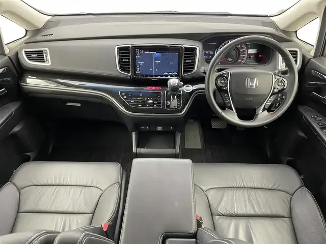 ホンダ オデッセイ アブソルート・EXホンダセンジング 埼玉県 2020(令2)年 2.4万km モダンスティールM 純正９インチナビ　マルチビューモニター　黒レザー　両側パワースライドドア　ＢＳＭ　ビルトインＥＴＣ２．０　シートヒーター　アダクティブクルーズコントロール　パーキングアシスト　ドラレコ　ＨＤＭＩ　ＴＶ
