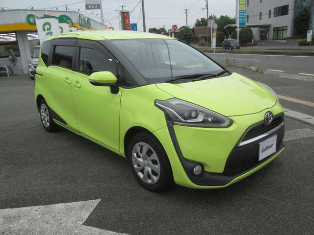 トヨタ シエンタ G 広島県 2016(平28)年 13万km エアーイエロー 純正ナビ（NSZT-W64)/バックカメラ/フルセグTV/Bluetooth/LEDヘッドライト/オートライト/両側パワースライドドア/ビルトインETC/新車保証書/取扱説明書/スペアキー