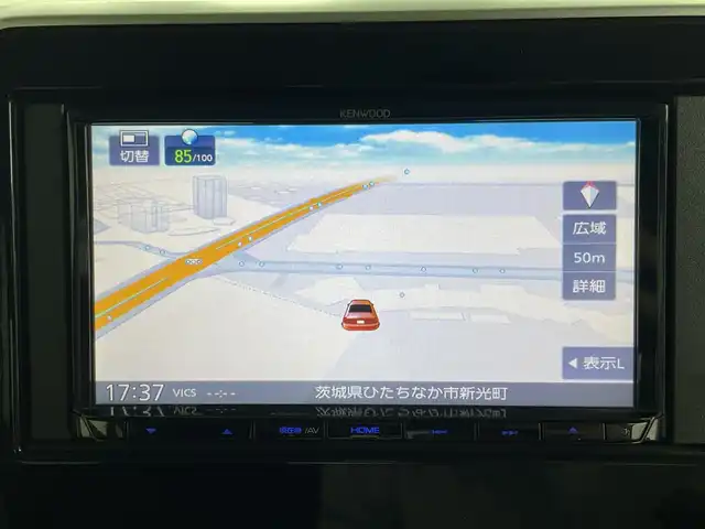 スズキ スペーシア HYBRID X 茨城県 2019(令1)年 7.5万km オフブルーM レーダーブレーキサポート/社外ナビ/　　CD/フルセグ/バックカメラ/両側パワースライドドア/LEDオートライト/シートヒーター/アイドリングストップ/USBポート/スマートキー/ETC/禁煙車