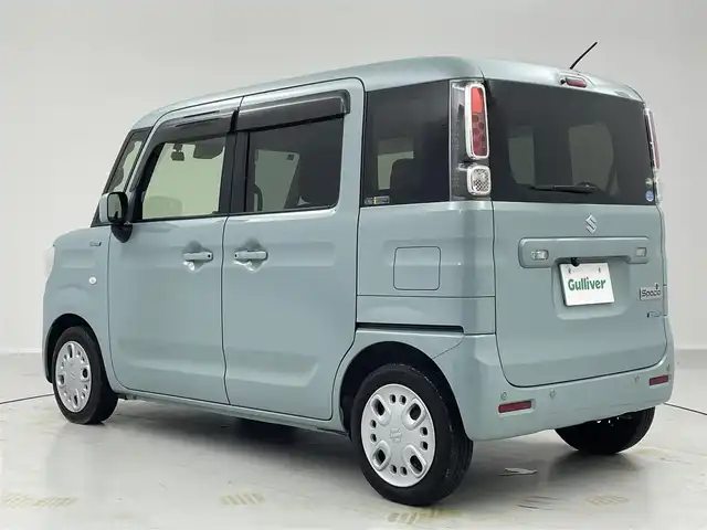 スズキ スペーシア HYBRID X 茨城県 2019(令1)年 7.5万km オフブルーM レーダーブレーキサポート/社外ナビ/　　CD/フルセグ/バックカメラ/両側パワースライドドア/LEDオートライト/シートヒーター/アイドリングストップ/USBポート/スマートキー/ETC/禁煙車