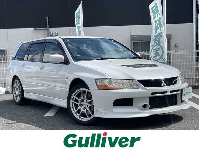 三菱 ランサー ワゴン GT エボリューション 三重県 2005(平17)年 7.7万km シルキーホワイト 登録時76996km/禁煙車/ＫＥＸＷＯＯＤ７インチディスプレイオーディオ/・Ｂｌｕｅｔｏｏｔｈ・ｃａｒｐｌａｙ・ＣＤ・ＵＳＢ/バックカメラ/ＲＥＣＡＲＯシート/黒ハーフレザーシート/ＭＯＭＯステ/ＡＵＴＯライト/ＥＴＣ/電動格納ミラー/AAC/リモコンキー