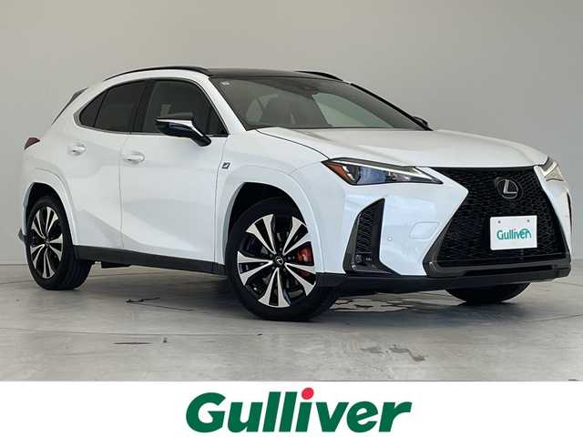 レクサス ＵＸ 250h Fスポーツ エモーショナルエクスプローラ 愛知県 2023(令5)年 1.4万km ブラック/ホワイトノーヴァガラスフレーク 純正12.4型ディズプレイオーディオナビ/全方位カメラ/サンルーフ/レーダークルーズコントロール/シートヒーター/エアシート/バックカメラ/電動リアゲート/パワーシート/コーナーセンサー/純正アルミホイール/ルーフレール/ETC2.0/キャリパー/ブラインドスポットモニター/LEDヘッドライト/パドルシフト/ステアリングヒーター/オートマチックハイビーム/衝突軽減システム/フルセグ/Bluetooth/ステアリングスイッチ/スマートキー/プッシュスタート