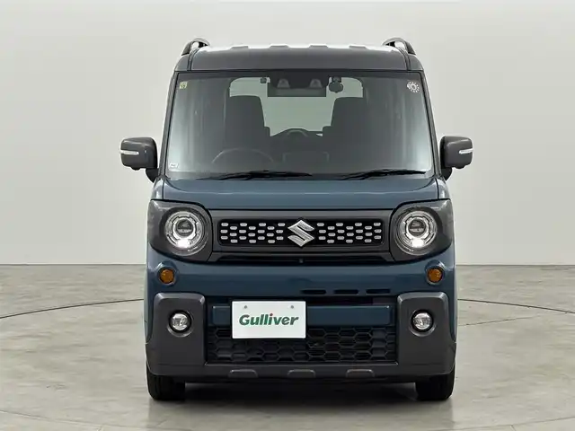 スズキ スペーシア ギア HYBRID XZターボ 福岡県 2020(令2)年 5.9万km デニムブルー ガンメタリック 2トーン 純正８型ナビ／フルセグＴＶ　/全方位カメラ　/ビルトインＥＴＣ　/前方ドラレコ　/レーダークルコン　/コーナーセンサー　/衝突軽減ブレーキ　/レーンキープ　/両側電動スライドドア　/シートヒーター　/ルーフレール　/ＬＥＤヘッドライト