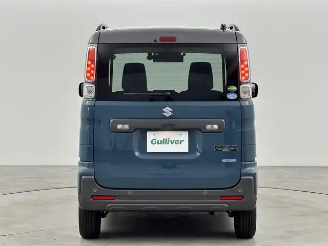 スズキ スペーシア ギア HYBRID XZターボ 福岡県 2020(令2)年 5.9万km デニムブルー ガンメタリック 2トーン 純正８型ナビ／フルセグＴＶ　/全方位カメラ　/ビルトインＥＴＣ　/前方ドラレコ　/レーダークルコン　/コーナーセンサー　/衝突軽減ブレーキ　/レーンキープ　/両側電動スライドドア　/シートヒーター　/ルーフレール　/ＬＥＤヘッドライト