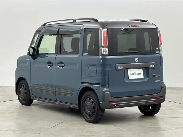 スズキ スペーシア ギア HYBRID XZターボ 福岡県 2020(令2)年 5.9万km デニムブルー ガンメタリック 2トーン 純正８型ナビ／フルセグＴＶ　/全方位カメラ　/ビルトインＥＴＣ　/前方ドラレコ　/レーダークルコン　/コーナーセンサー　/衝突軽減ブレーキ　/レーンキープ　/両側電動スライドドア　/シートヒーター　/ルーフレール　/ＬＥＤヘッドライト